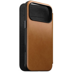 Nomad Modern Leather Folio, english tan - iPhone 17 Pro Max