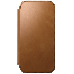 Nomad Modern Leather Folio, english tan - iPhone 17 Pro Max