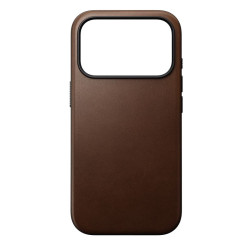 Dėklas Nomad Modern Leather Case, brown - iPhone 17 Pro