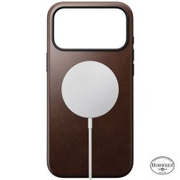 Nomad Modern Leather Case, rustic brown (Horween) - iPhone 17 Pro Max
