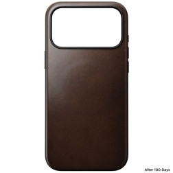 Nomad Modern Leather Case, rustic brown (Horween) - iPhone 17 Pro Max