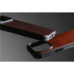 Nomad Modern Leather Case, rustic brown (Horween) - iPhone 17 Pro Max