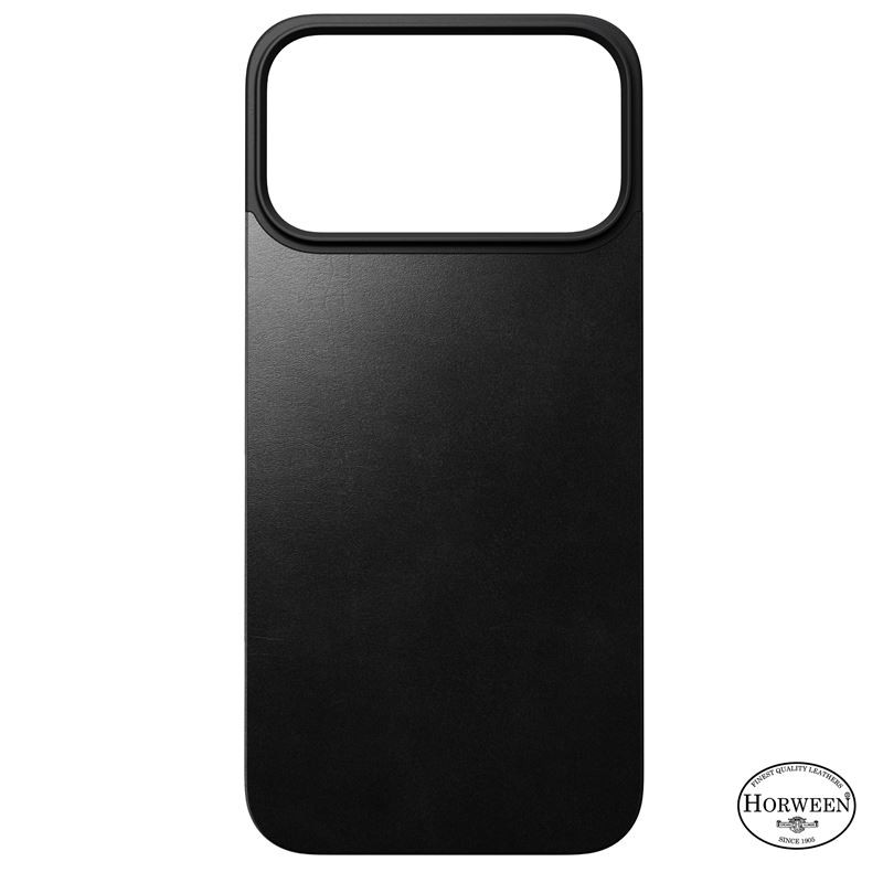 Nomad Magnetic Leather Back, black (Horween), Magsafe - iPhone 17 Pro Max Nomad Magnetic Leather Back, black (Horween), Magsafe - iPhone 17 Pro Max