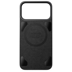 Nomad Magnetic Leather Back, black (Horween), Magsafe - iPhone 17 Pro Max