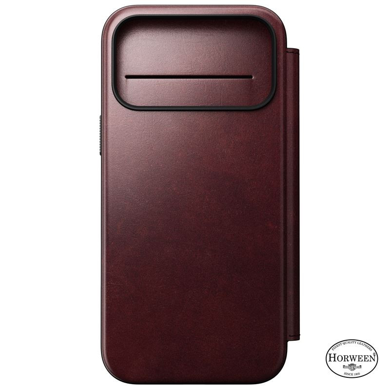 Nomad Modern Leather Folio, burgundy (Horween) - iPhone 17 Pro Max Nomad Modern Leather Folio, burgundy (Horween) - iPhone 17 Pro Max