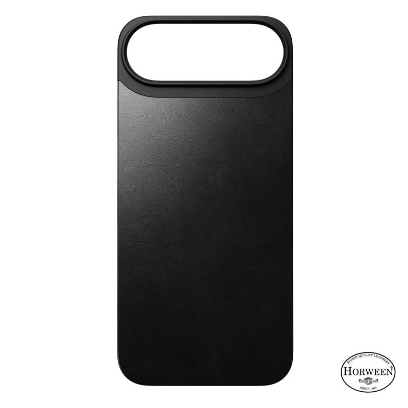 Nomad Magnetic Leather Back, black (Horween), Magsafe - iPhone Air Nomad Magnetic Leather Back, black (Horween), Magsafe - iPhone Air