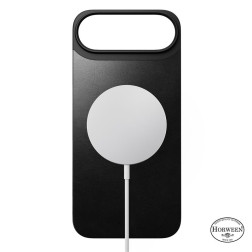 Nomad Magnetic Leather Back, black (Horween), Magsafe - iPhone Air