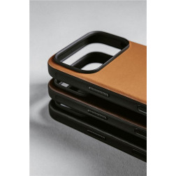 Dėklas Nomad Modern Leather Case, english tan - iPhone 17 Pro
