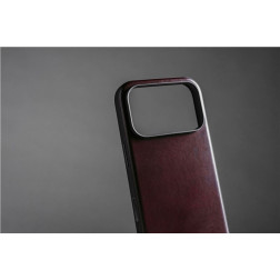 Nomad Modern Leather Case, burgundy (Horween) - iPhone 17 Pro Max