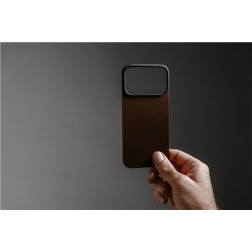 Dėklas Nomad Magnetic Leather Back, rustic brown (Horween), Magsafe - iPhone 17 Pro