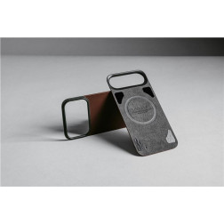 Dėklas Nomad Magnetic Leather Back, rustic brown (Horween), Magsafe - iPhone 17 Pro