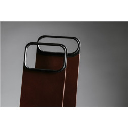 Dėklas Nomad Magnetic Leather Back, rustic brown (Horween), Magsafe - iPhone 17 Pro