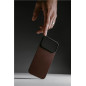 Dėklas Nomad Magnetic Leather Back, rustic brown (Horween), Magsafe - iPhone 17 Pro Dėklas Nomad Magnetic Leather Back, rustic brown (Horween), Magsafe - iPhone 17 Pro