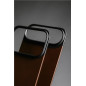 Dėklas Nomad Magnetic Leather Back, rustic brown (Horween), Magsafe - iPhone 17 Pro
