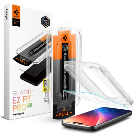 Ekrano apsauga Spigen Glass tR EZ Fit Pro HD 1 Pack, transparency - iPhone 17/16 Pro Max