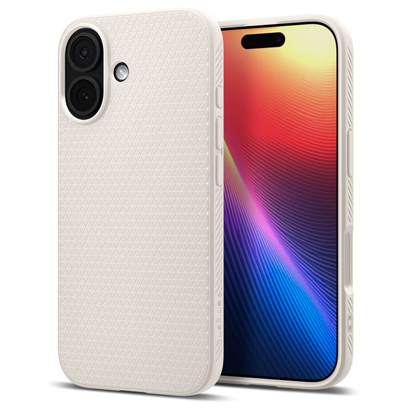 Dėklas Spigen Liquid Air, natural titanium - iPhone 17