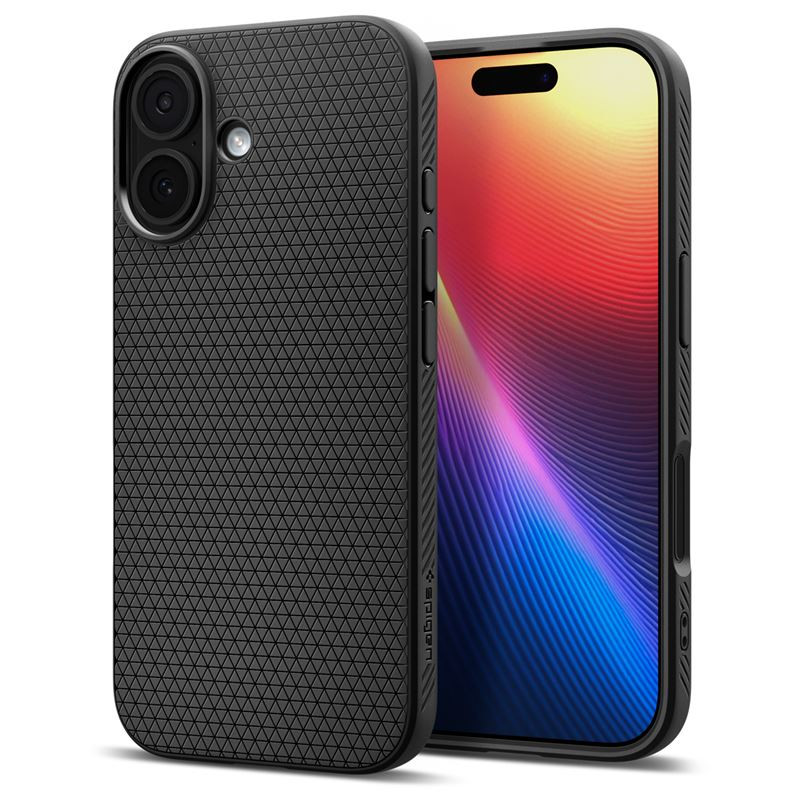 Dėklas Spigen Liquid Air, matte black - iPhone 17