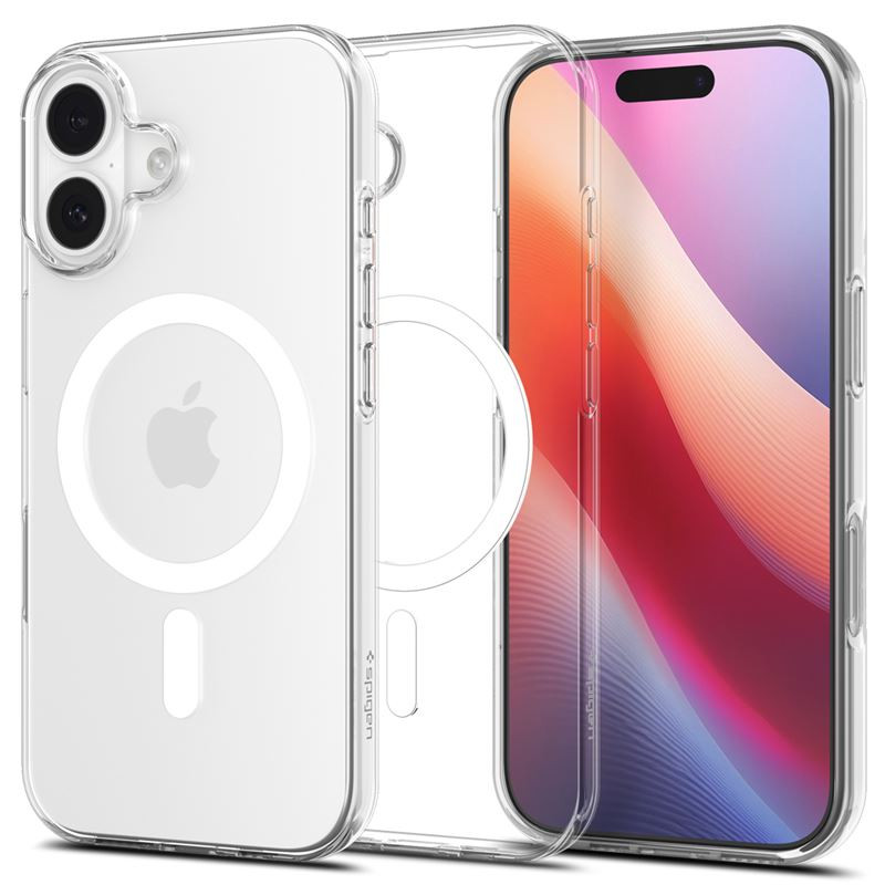 Dėklas Spigen Liquid Crystal MagSafe, clear white - iPhone 17