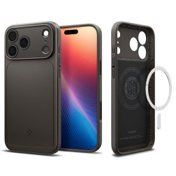 Dėklas Spigen Thin Fit MagSafe, gunmetal - iPhone 17 Pro