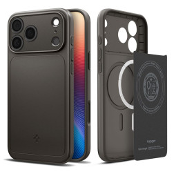 Dėklas Spigen Thin Fit MagSafe, gunmetal - iPhone 17 Pro