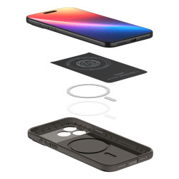 Dėklas Spigen Thin Fit MagSafe, gunmetal - iPhone 17 Pro