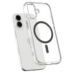 Dėklas Spigen Ultra Hybrid MagSafe, clear graphite - iPhone 17