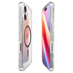 Dėklas Spigen Ultra Hybrid MagSafe, clear graphite - iPhone 17