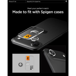 Spigen Glass tR EZ Fit Optik Pro 2 Pack, silver - iPhone Air