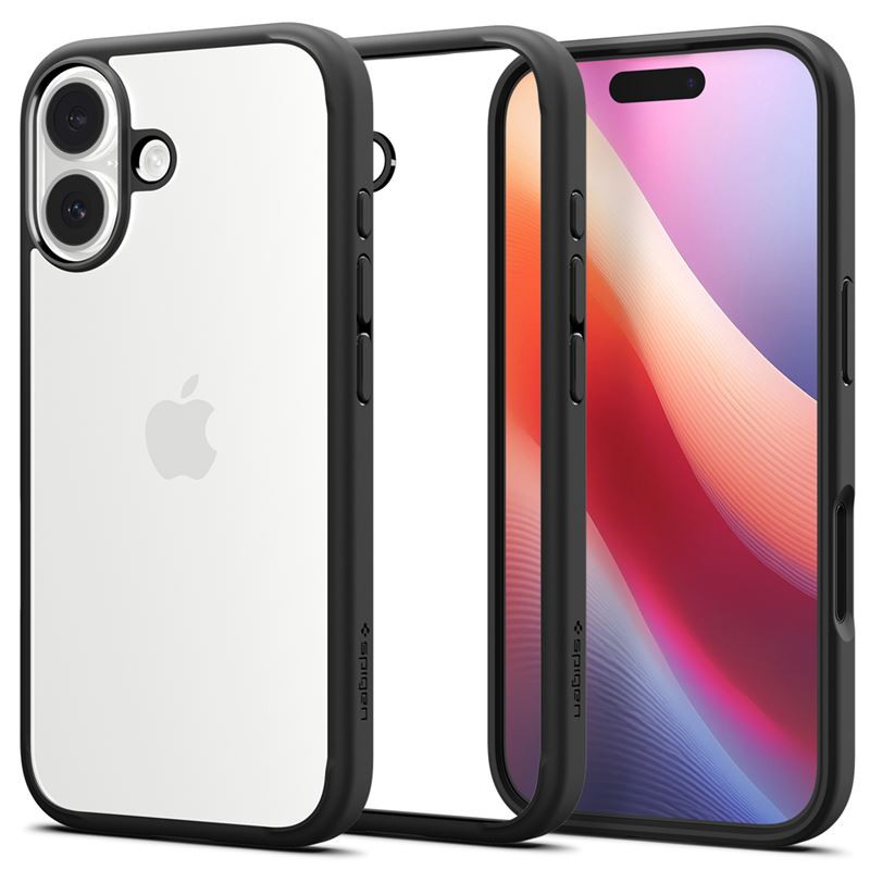 Dėklas Spigen Ultra Hybrid, matte black - iPhone 17