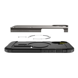 Dėklas Spigen Tough Armor T MagSafe, gunmetal - iPhone 17