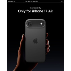 Kameros apsauga Spigen Glass tR EZ Fit Optik Pro 2 Pack, black - iPhone Air