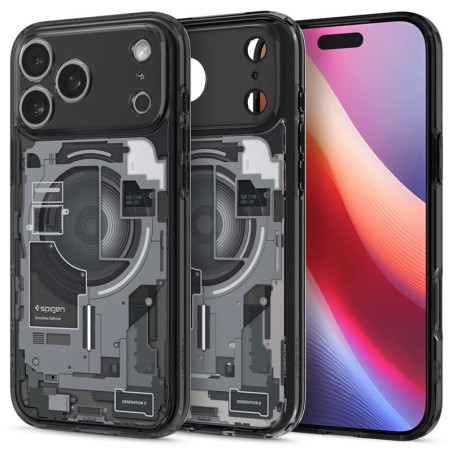 Dėklas Spigen Ultra Hybrid MagSafe, zero one black - iPhone 17 Pro