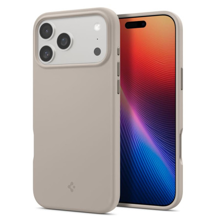 Dėklas Spigen Silicone Fit MagSafe, stone - iPhone 17 Pro