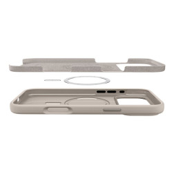 Dėklas Spigen Silicone Fit MagSafe, stone - iPhone 17 Pro