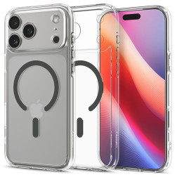 Dėklas Spigen Ultra Hybrid MagSafe, clear graphite - iPhone 17 Pro