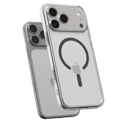 Dėklas Spigen Ultra Hybrid MagSafe, clear graphite - iPhone 17 Pro
