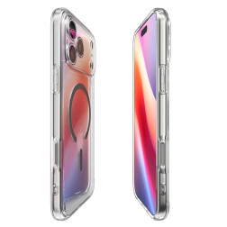 Dėklas Spigen Ultra Hybrid MagSafe, clear graphite - iPhone 17 Pro