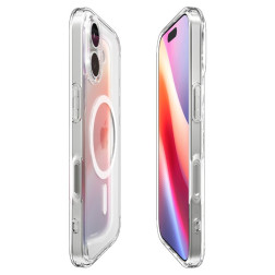 Dėklas Spigen Ultra Hybrid MagSafe, clear white - iPhone 17
