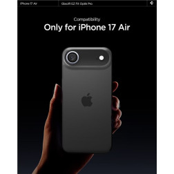 Spigen Glass tR EZ Fit Optik Pro 2 Pack, gray - iPhone Air