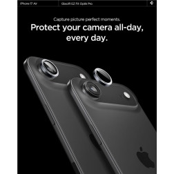 Spigen Glass tR EZ Fit Optik Pro 2 Pack, gray - iPhone Air