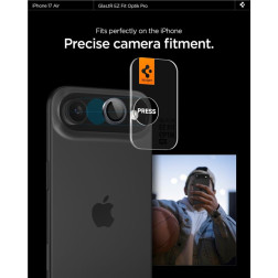Spigen Glass tR EZ Fit Optik Pro 2 Pack, gray - iPhone Air
