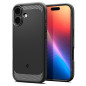 Dėklas Spigen Rugged Armor MagSafe, matte black - iPhone 17