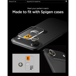 Spigen Glass tR EZ Fit Optik Pro 2 Pack, gold - iPhone Air