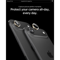 Spigen Glass tR EZ Fit Optik Pro 2 Pack, gold - iPhone Air
