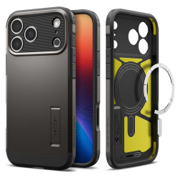 Dėklas Spigen Tough Armor T MagSafe, gunmetal - iPhone 17 Pro