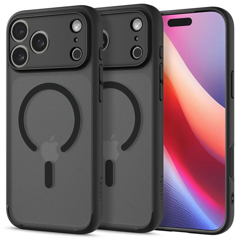 Dėklas Spigen Ultra Hybrid MagSafe, frost black - iPhone 17 Pro