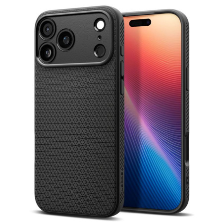 Dėklas Spigen Liquid Air, matte black - iPhone 17 Pro