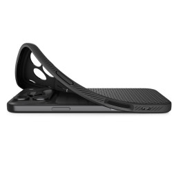 Dėklas Spigen Liquid Air, matte black - iPhone 17 Pro