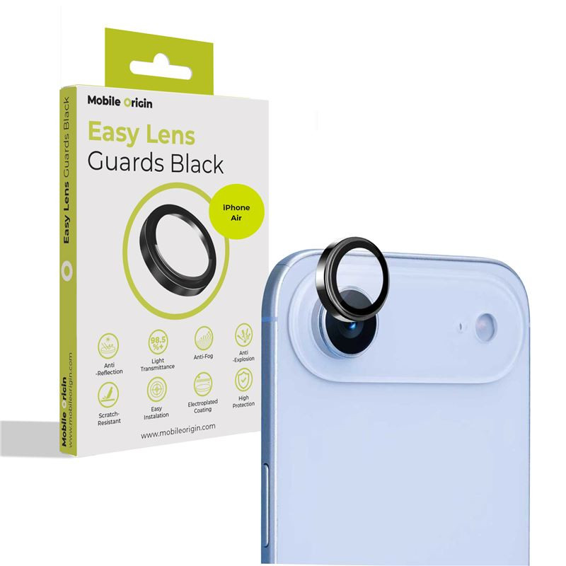Mobile Origin Easy Lens Guards, black - iPhone Air Mobile Origin Easy Lens Guards, black - iPhone Air