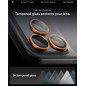 Kamerų apsauga Spigen Glass tR EZ Fit Optik Pro 2 Pack, orange - iPhone 17/16/15/14 Pro / 17/16/15/14 Pro Max
